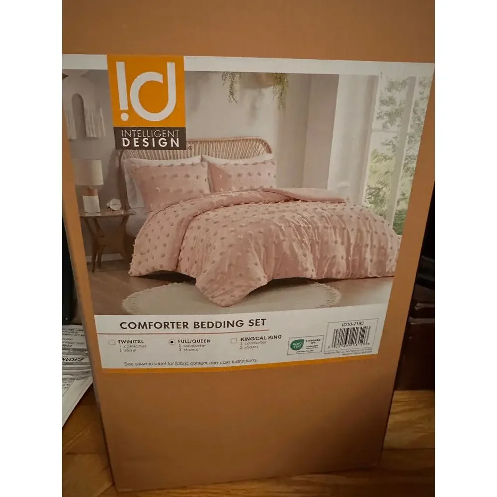 Intelligent Design Vera Clip Jacquard Duvet Cover Set With Sham